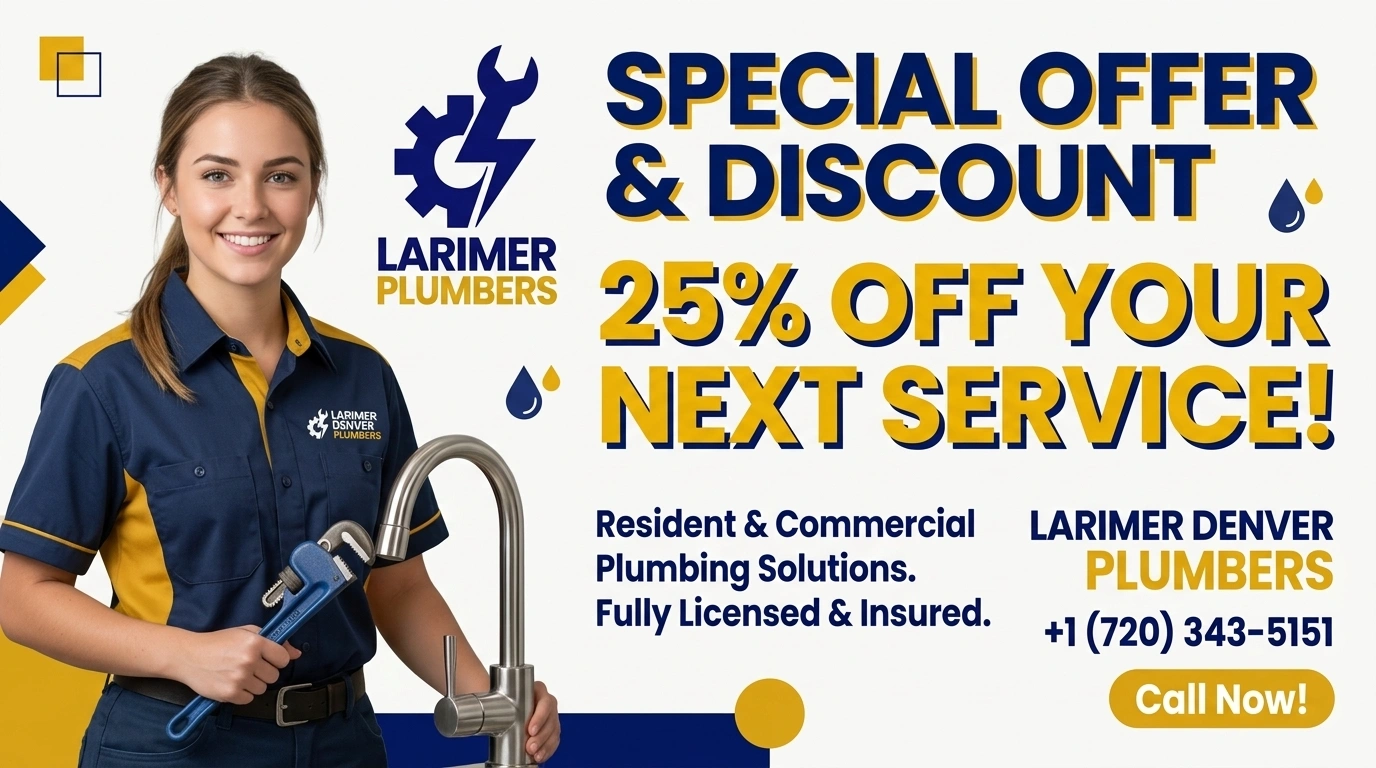 Exclusive discount offers on residential and commercial plumbing services in Denver CO
