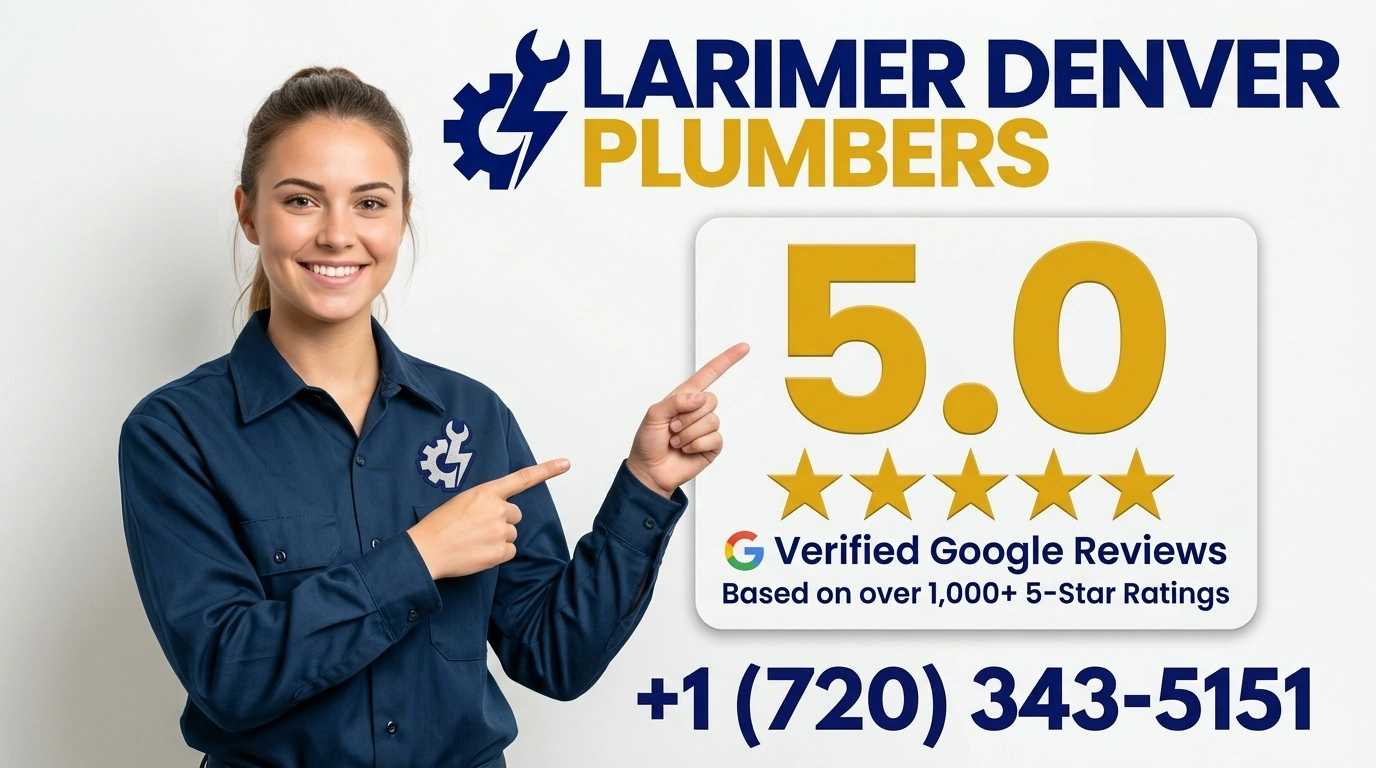 Top rated 5-star plumbing services by Larimer Denver Plumbers serving Denver CO since 1990