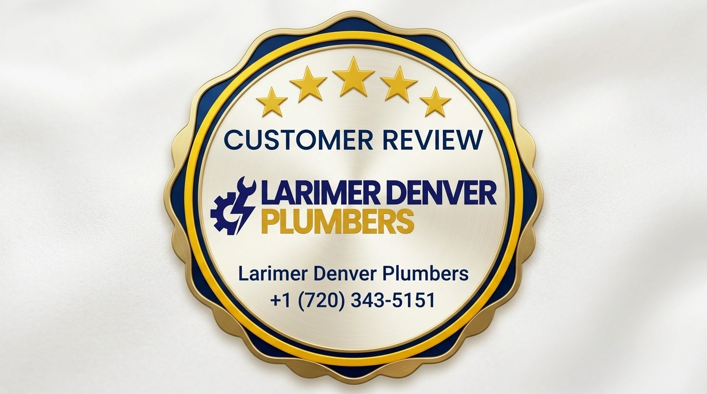 Top rated customer review seal and written guarantee by Larimer Denver Plumbers Denver CO